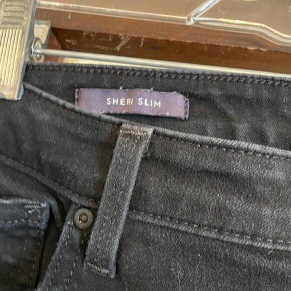 NYDJ Sheri Slim Black Jeans, Size 16 - Picture 2 of 5